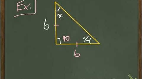 Geometry 8.2 Special Right Triangles (Part 1)