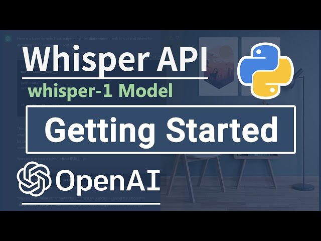Beginner's guide to OpenAI API