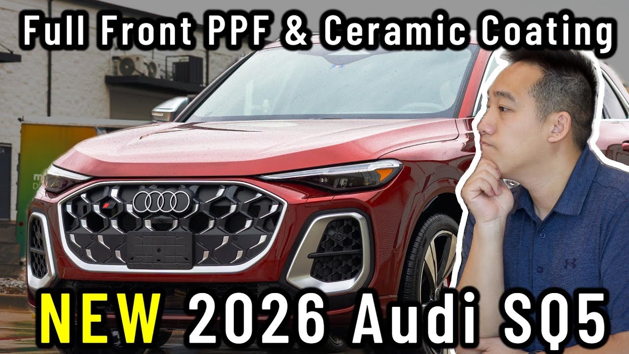 Как профессионалы защищают свежее лакокрасочное покрытие на этом Audi SQ5 2026 года выпуска