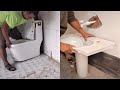 Young Man with great tiling skills -Great tiling skills -Great technique in construction PART 132
