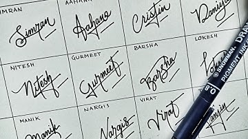 (PART-1) How to draw your own signature 😍| Calligraphy Signature tips @AnupCalligraphy #signature