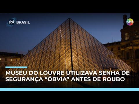 Video antes-de-roubo-senha-de-sistema-de-seguranca-do-museu-do-louvre-era-louvre-sbt-brasil