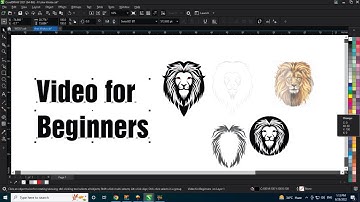 Lion Mascot Logo Design tutorial for beginners - coreldraw with ahsan sabri