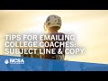 Tips for Emailing College Coaches: Subject Line & Copy