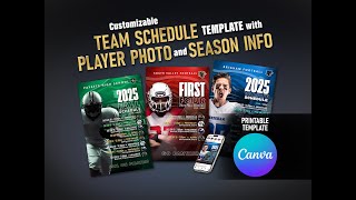 Sports Schedule Template step by step walk through