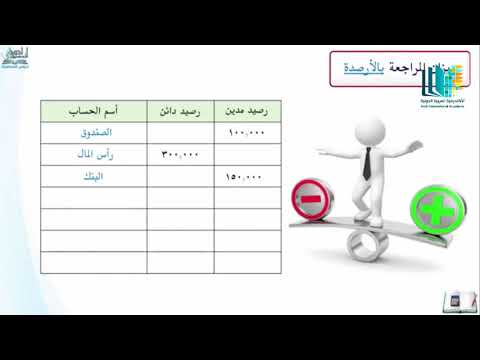 كيفية إعداد ميزان المراجعة + تمرين على ميزان المراجعة بالارصدة