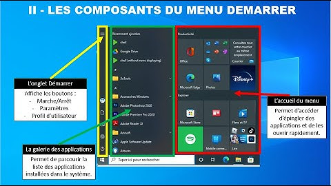 LEÇON 3 : LE MENU DEMARRER | INITIATION A WINDOWS 10 | Mon Prof d