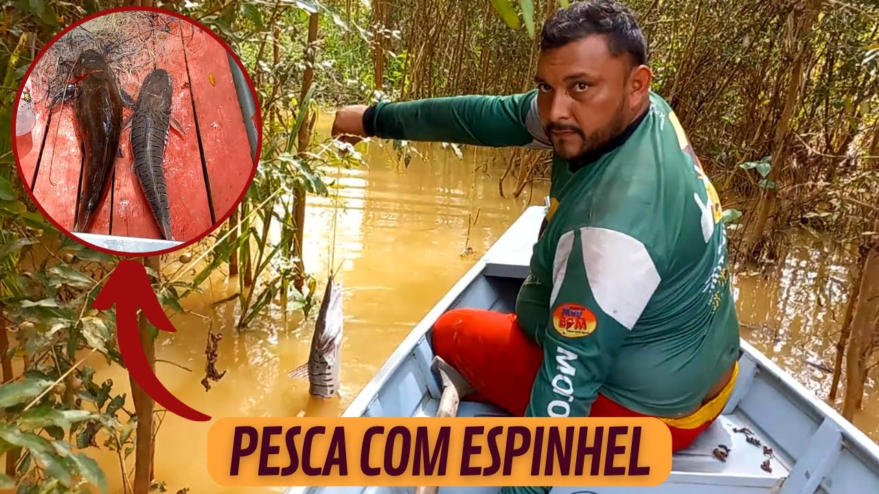 PESCAMOS PEIXE JUNDIÁ E SURUBIM COM ESPINHEL