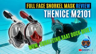 TERBARU!!! MASKER SNORKEL FULL FACE THENICE M2101 REVIEW !!!