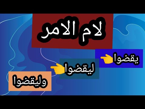 حكم لام الأمر تابع احكام اللام الساكنه لام الأمر والفعل المضارع