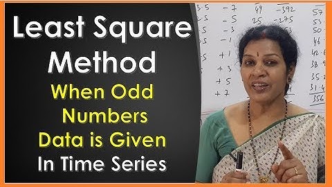 25. "Least Square  Method - When Even Numbers Data Is Given" from Time Series in Statistics