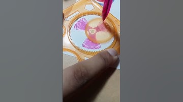 Simple Spirograph Design Geometric shapes 186 #shorts #ytshorts #trending