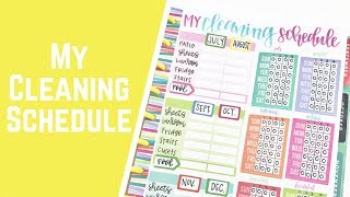 My Cleaning Schedule Habit Tracker