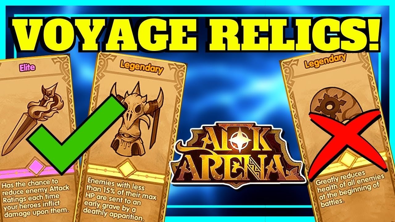  AFK ARENA BEST RELICS FOR VOYAGE YouTube