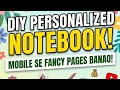 Mobile Se Fancy Floral Pages Kaise Banayein? 🌸 | Canva Tutorial | DIY Notebook design with prints!
