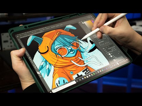 My IPAD PRO just became a DRAWING TABLET for my PC! (Duet Display Review!)