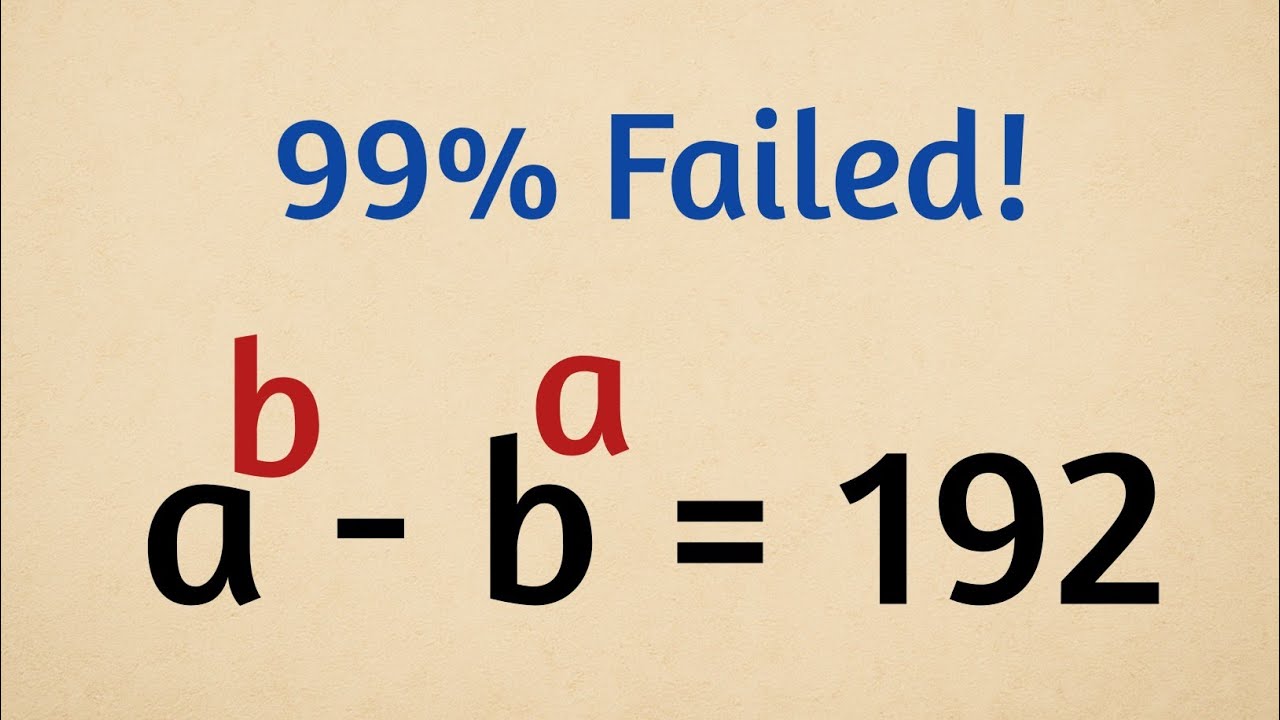 Germany | Can you solve this? | Math olympiad (a,b) = ?