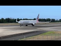 B-767 American Airlines taxi & takeoff SJU Puerto Rico