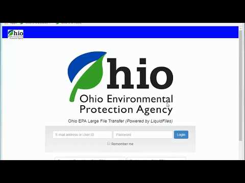 How to submit large electronic files to Ohio EPA using LiquidFiles