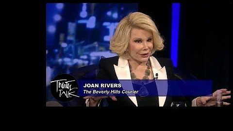 Theater Critic JOAN RIVERS with colleagues BEN BRA...