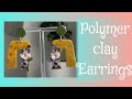 #26 How to make floral polymer clay earrings tutorial/diy flowers polymer clay earrings