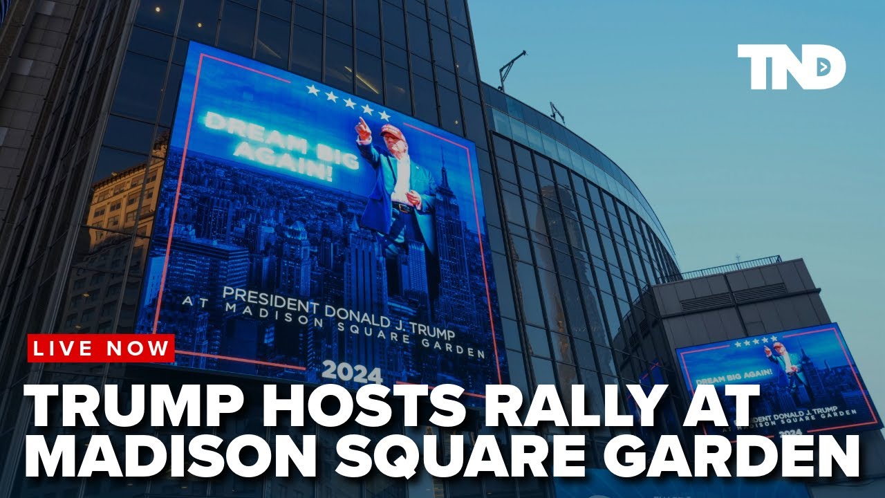 Donald Trump and JD Vance deliver remarks at a rally at Madison Square  Garden in New York City