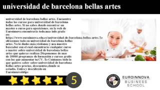Universidad de barcelona bellas artes
