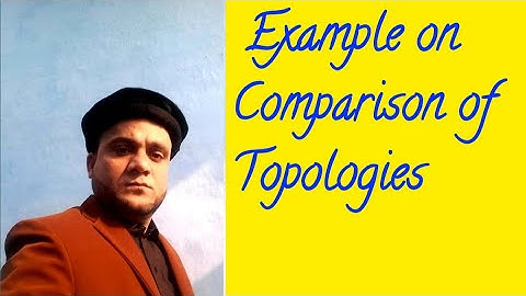 MTH634 Topology  Example on Comparison of Topologies