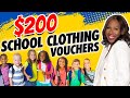 BACK-TO-SCHOOL CLOTHING VOUCHERS | FREE MONEY $200 - $300 GIFT CARDS & DEBIT CARDS! SIGN UP NOW 2021