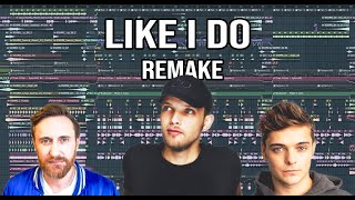 David Guetta, Martin Garrix, Brooks - Like I do [FL Studio 20 Remake] FREE FLP!