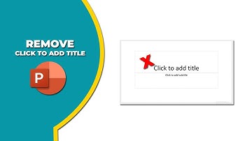 How to remove click here to add title in PowerPoint