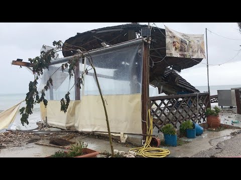 Η επέλαση του τυφώνα «Ιανού» στην Κεφαλονιά.