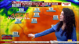 ABC-7 FIRST ALERT : Cold Front Brings Showers Saturday, Much Colder Air Sunday Night