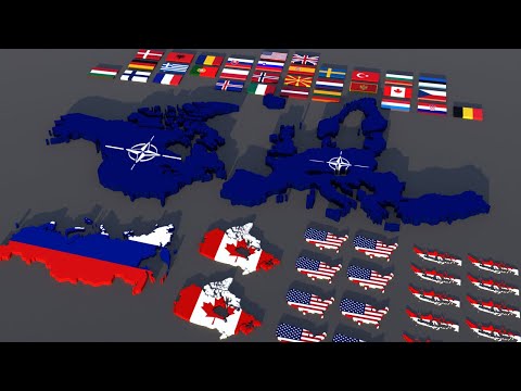 Countries size comparison VS NATO