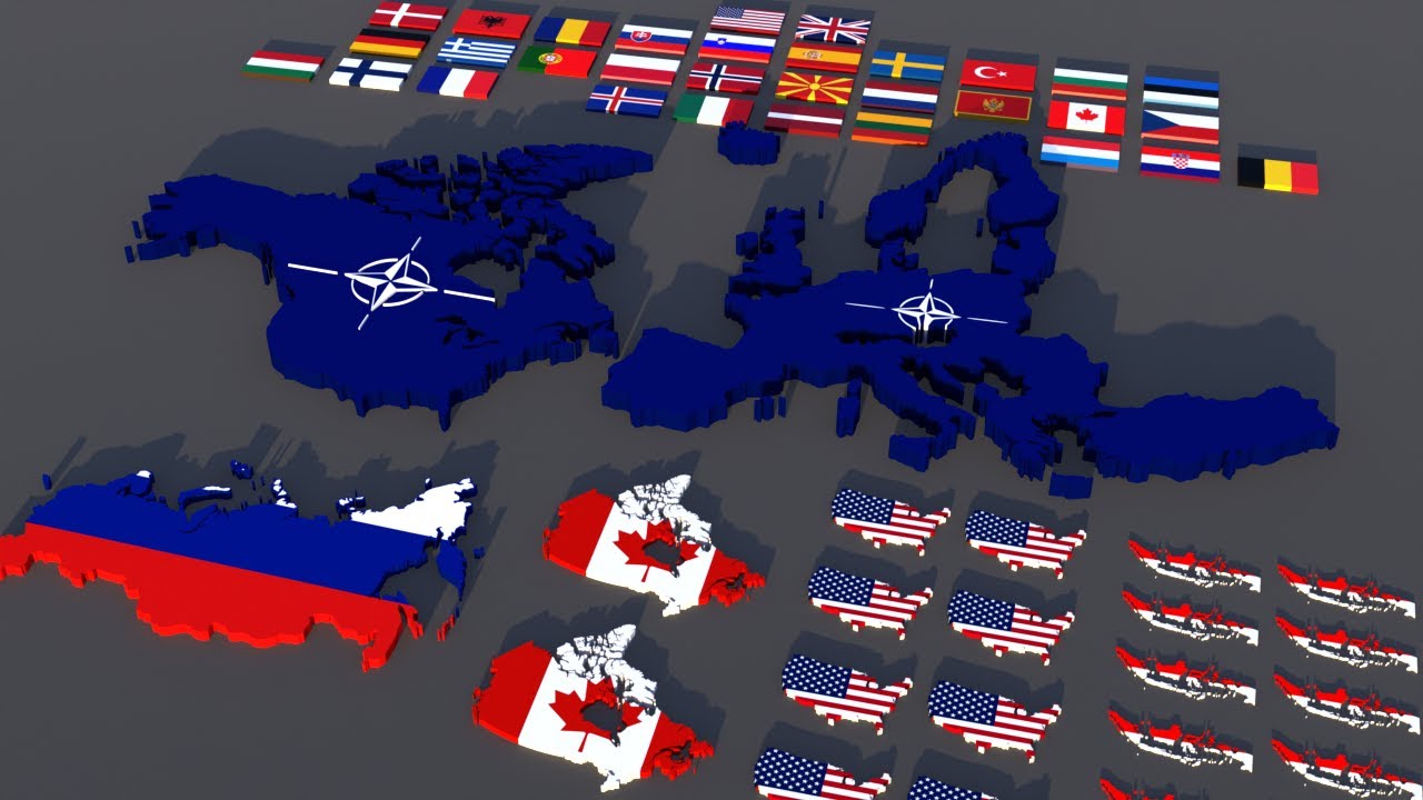 Countries size comparison VS NATO
