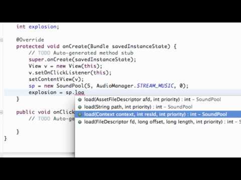 Android Application Development Tutorial   79   SoundPool helps with explosions   YouTube 720p