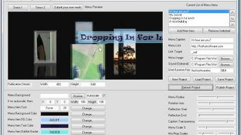 3D Flash Menu Builder Tutorial With Special FX