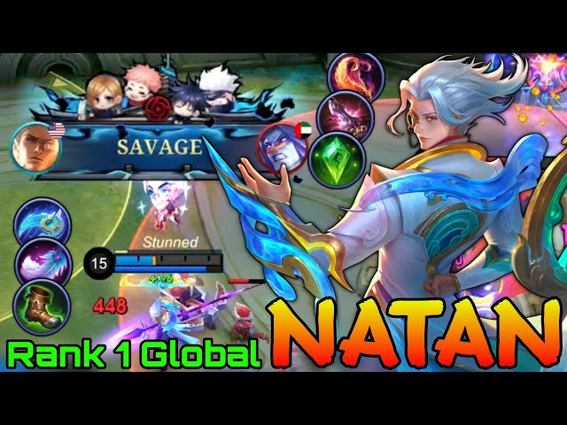 SAVAGE! 19 Kills Natan Late Game Monster - Top 1 Global Natan Gameplay - Mobile Legends class=