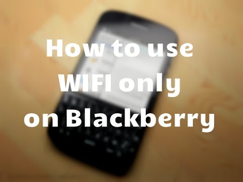 Blackberry Internet Wifi Settings
