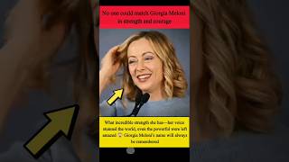 No one could match Giorgia Meloni in strength and courage. #Trending #Viral#GiorgiaMeloni#Motivation