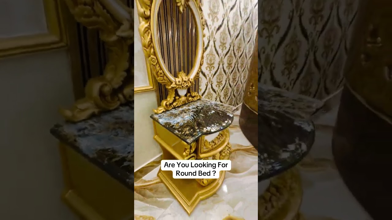 Upgrade Your Bedroom with This Round Bed! 😍 DM to Order! 