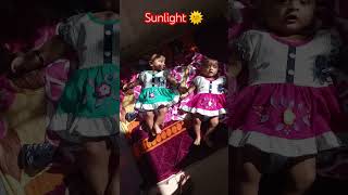 Twin baby enjoying sunlight ?twinscutebabyyoutubeshortsshortvideo