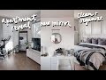 VLOG 11: apartment reveal, how i make my coffee, organizing + rearranging + hanging my new mirror!!