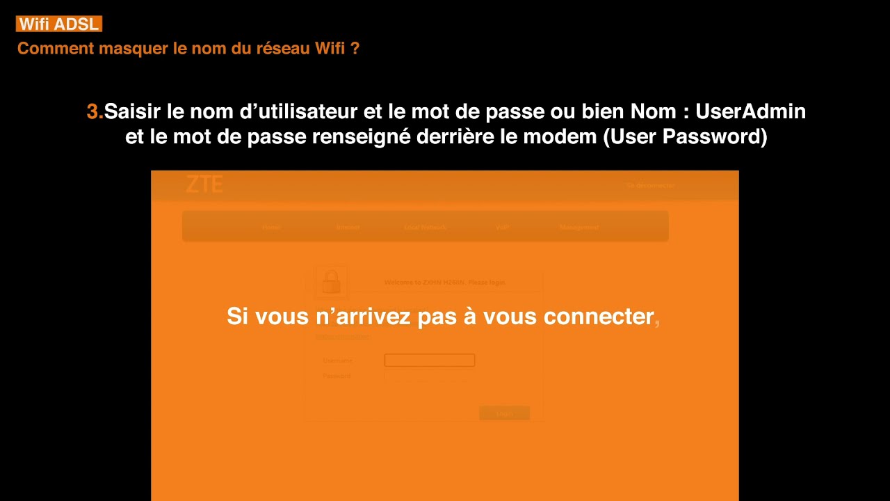 Tuto: Comment masquer le réseau d'un Wifi avec le Modem Fun Box Orange