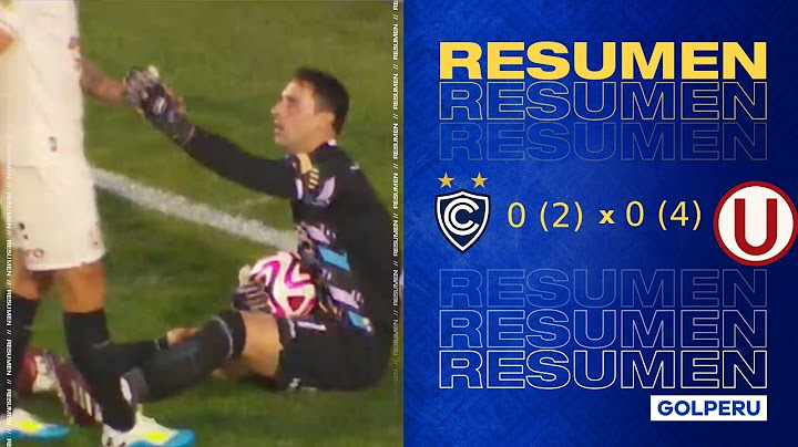Resumen: Cienciano 0 (2) - (4) 0 Universitario