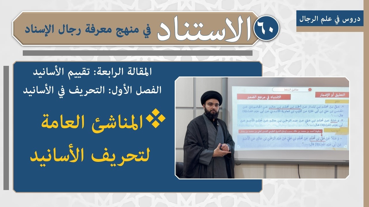 الاستناد (60): التحريف في الأسانيد (3) || السيد محمد بدر الدين