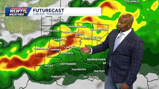 Lingering Downpours, Severe Storms Wednesday Night Cincinnati