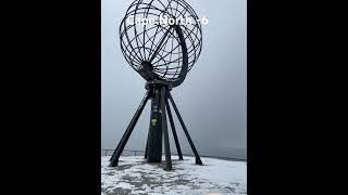 Nordkapp în winter with the motorcycle #adventure #trip
