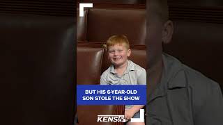 U.S. Rep. John Rose was addressing legislators on the House floor, but his son who stole the show.