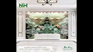 Tổng hợp 100 mẫu tranh dán tường 3D phòng khách